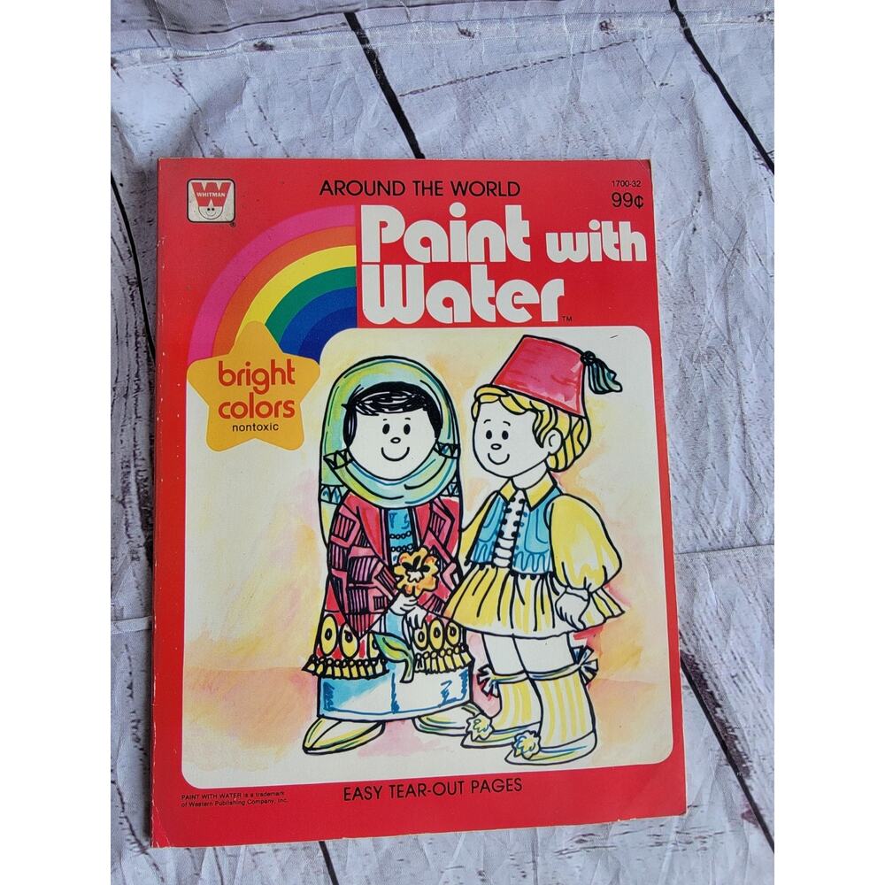 Vintage 1977 Paint With Water Around The World